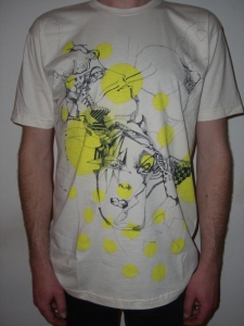 Freehand draws cloud spotter face t-shirt